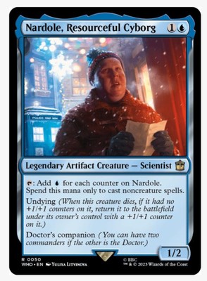 Nardole, Resourceful Cyborg (FOIL) MTG WHO Doc Companion Ramp Rare | Unplayed NM