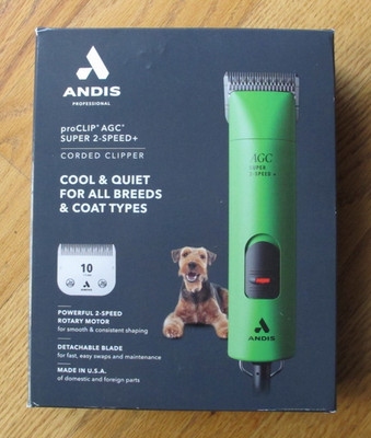Andis Professional UltraEdge Super 2-Speed Detachable Blade Dog Clipper Green