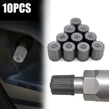 10pcs TPMS Dust Caps Grey Plastic Tyre Pressure Sensor Valve Cap Car Accessories