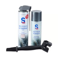 S100 Weisses Kettenspray 2.0 400Ml Set Inkl. Kettenreiniger 300Ml Ketten