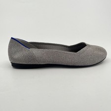 Rothy's The Flat Womens Size 6.5 Gray Casual Classic Slip On Ballet Flats Shoes