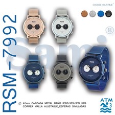 SAMI Mens Sport Quartz Watch Rubber Strap Ana...