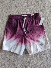 BRAND NEW Pacsun Board Shorts Men's Size S Burgundy Swim Trunks Small