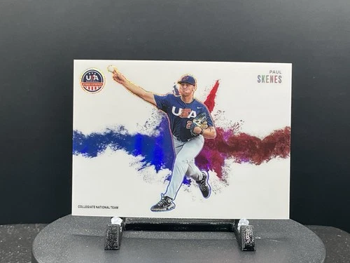 2026 Panini Stars & Stripes Prizm USA Baseball #6 Paul Skenes Color Blast GEM🔥