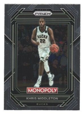 2022-23 Panini Prizm NBA Basketball Milwaukee Bucks Khris Middleton Monopoly