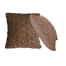 Maura Coffee Soft Cushion Set of 2 Scatter Cushions Sofa Bed
