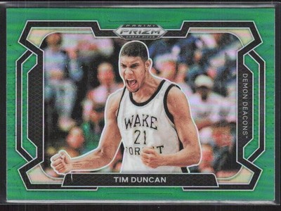2024 Panini Prizm Draft Picks #63b Tim Duncan Prizms Green Wake Forest (C4)