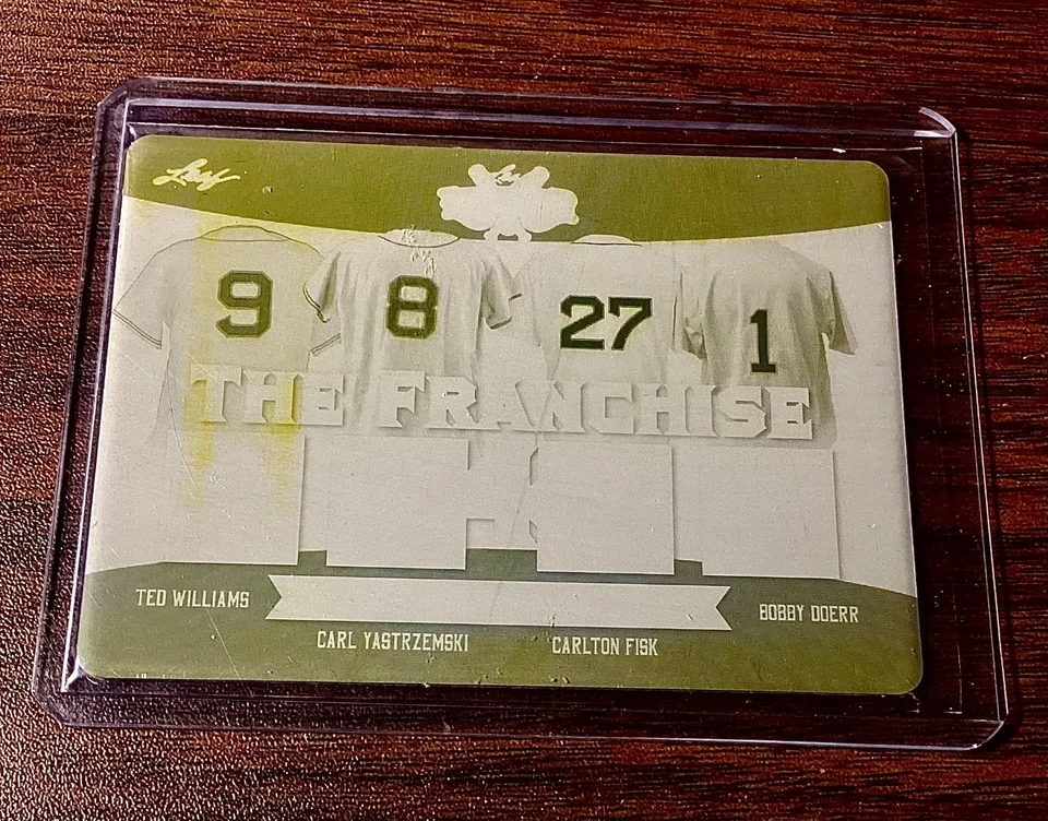 Placa de impresión de hojas Ted Williams 1/1 2020 1 de 1 banco DiMaggio Jackson Musial 1 Foto 3 de 4