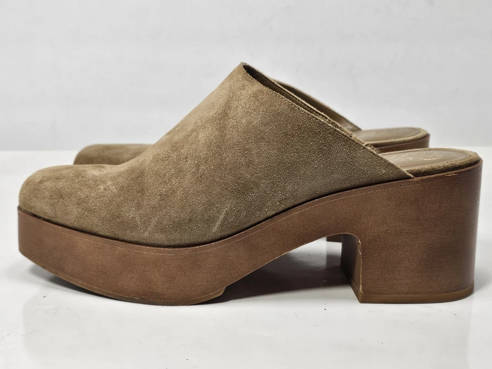 Vince Camuto Shoes Rimindel Suede Platform Mule Women's Size 11 clogs wood heel  - Image 2 of 4