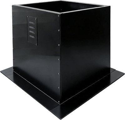 Roof Curb for Exhaust Fan, 19.5'' Square X 20'' High Flat Roof Curb, 18 Gauge Galv