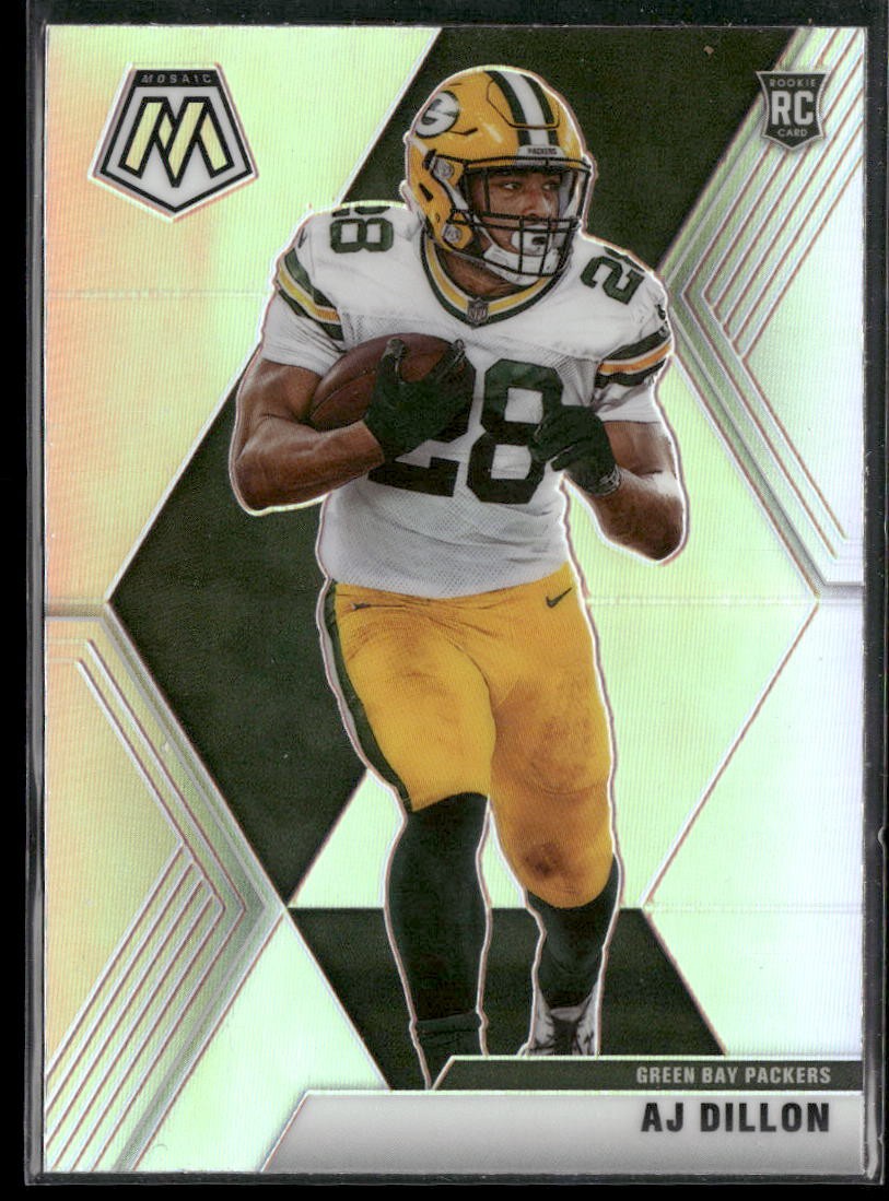 2020 Panini Mosaic #226 AJ Dillon Prizm Silver Green Bay Packers