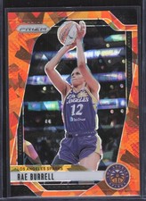 2024 Panini Prizm WNBA #62 Rae Burrell Ice Orange Prizms - Sparks
