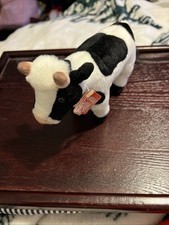 Gund Farm Animals 9051 Cow Small Black  White With Tag, Unused, Been In Storage