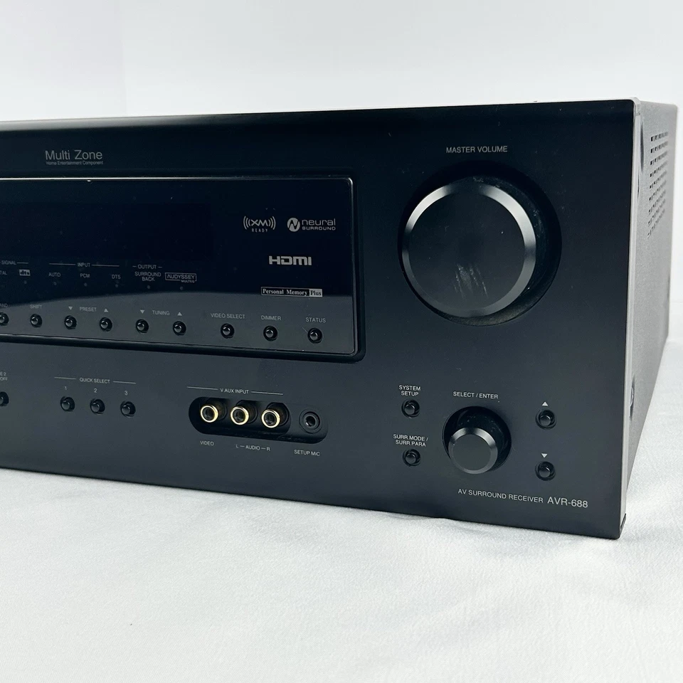 Denon AVR 688 Multi Zone AV Surround Receiver HDMI Dolby Digital DTS Works - Image 2 of 4