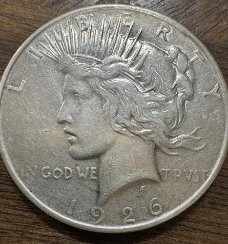 1926 D $1 Peace Dollar VF Philadelphia Mint 90% Silver