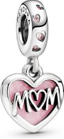 Pandora Mum Inschrift Herz Charm-AnhäNger 798887C01 AnhäNger