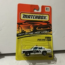 Vintage 1993 Matchbox Ford LTD Police Cars White Motors Collection MB 16 1:64