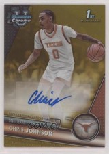 2023-24 Bowman U Chrome Prospect Gold Refractor 30/50 Chris Johnson Auto 5y7