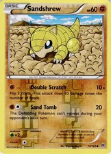 Sandshrew 75/162 Common BREAKthrough Pokemon Reverse Holo Lightly Played