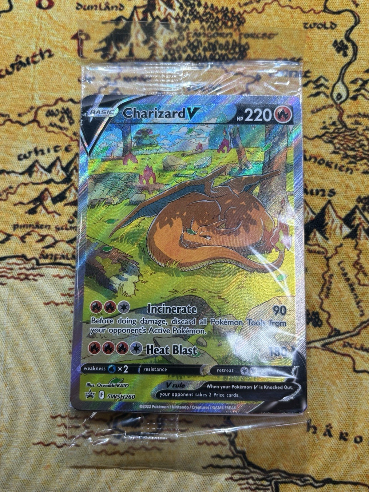Pokemon TCG Charizard V VSTAR VMAX SWSH260 SWSH261 SWSH262 UPC Promo Set Sealed