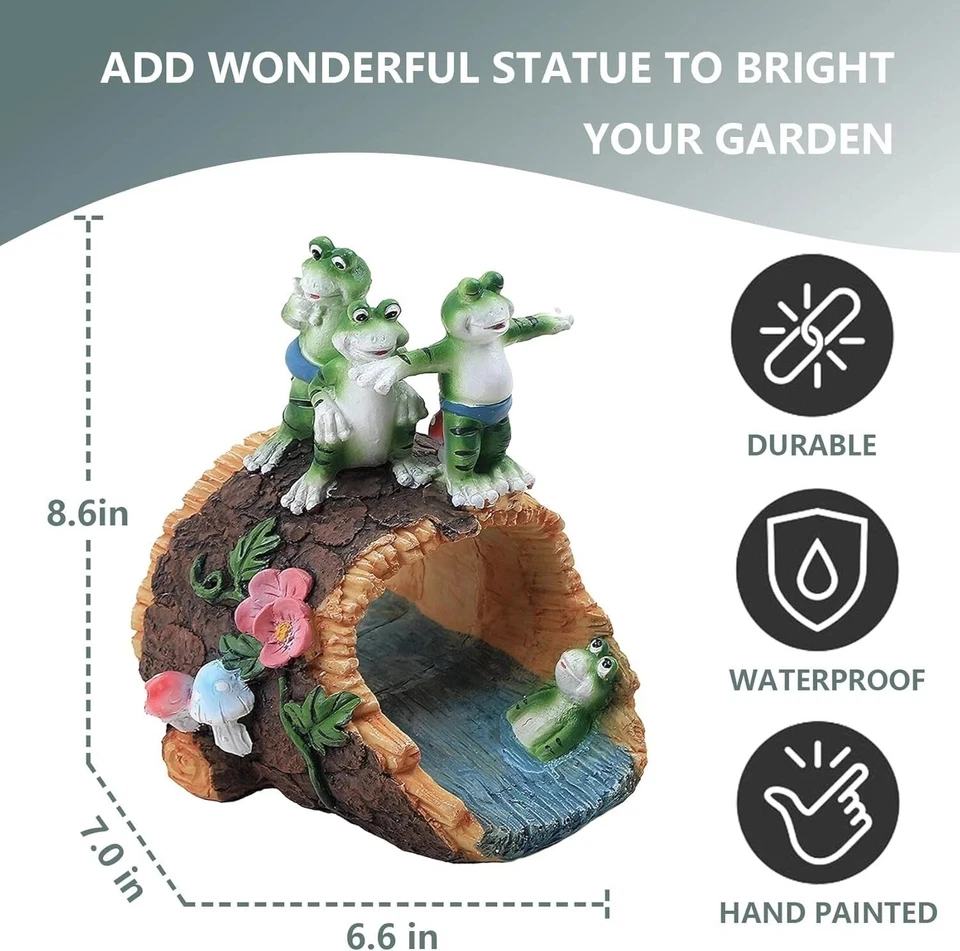 Decorative Gutter Downspout Extension Statue, Frog Guardian Downspout Statue for - Image 4 of 4