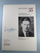 NJ Governor Dick Hughes Signed Law School Dinner Program 1986