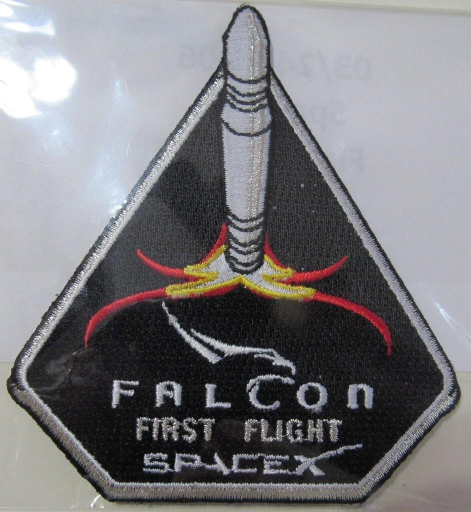 FALCON 1 1ST DEMO SPACE MISSION PATCH - IN THE BEGINNING               CODE RJG