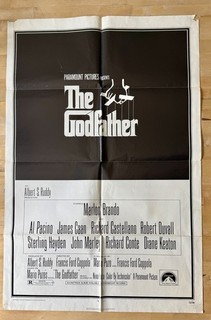 Original The Godfather 1972 One Sheet/ Poster