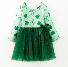 NEW Boutique St Patrick's Day Girls Shamrock Tutu Dress