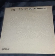 Timber Embossing Folder Stampin Up  Retired 