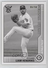2021 Topps Big League Award Winners Black & White 6/50 Liam Hendriks #276 1cx3