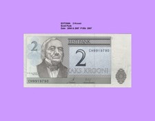 ESTLAND  ESTONIA 2  KROONI  2007 Unc. P.85b  660###