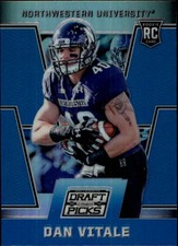 2016 Panini Prizm Draft Picks Prizms Blue #197 Dan Vitale - FB