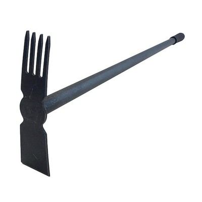 24.5 in. L Handle 32 in. L 4-Tine Hand Cultivator with Straight Edge Long Handle