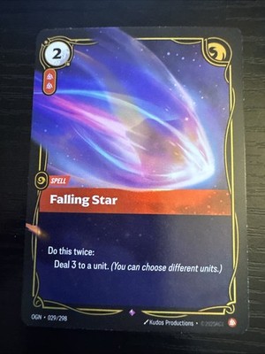 Falling Star [OGN - 029/298] - NM [Foil] TCG Riftbound
