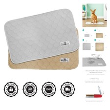 Best-in-Class 18x24 Dog Training Pads - Washable and Waterproof 2-Pack