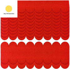 32 Pieces Red Adhesive-Sticking Roof Shingles - Felt Roof Tiles for Bird Houses,
