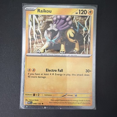 Raikou (Cosmos Holo) 048/132 P Pokemon Mega Evolution NM