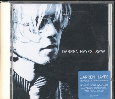 Darren Hayes Spin CD Europe Columbia 2002 Has info-sticker on front 5053192