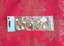 BEAUTIFUL SPRING TITLE 3D STICKERS BY JOLEE'S - RARE RETIRED
