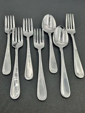 Lot Of 7 Oneida Flight Reliance 2 Soup Spoons 1 Dinner Fork 4 Salad Forks