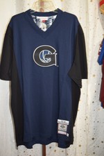 Georgetown Jersey university Blue 2 XL Men's Pullover v neck  short sleeve