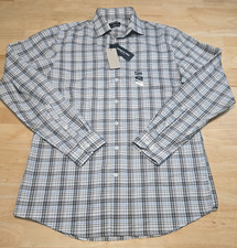 Kenneth Cole Men's Long Sleeve Shirt Gray Plaid Size 15.5 34/35 Sleeve