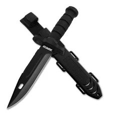 12" Fixed Blade Hunting Knife w/ Sheath - Tactical Survival Outdoor Knife