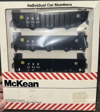 McKean Models HO Kit #255 3-100 Ton Hoppers PRR 3 Pack  NOS