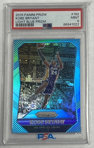 Kobe Bryant PSA 9 2015-16 Panini Prizm Light Blue Prizm / 199 Lakers 