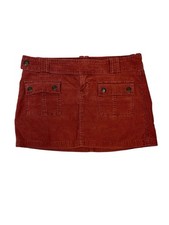 Vintage Abercrombie And Fitch Micro Mini Corduroy Skirt Size 6 Cotton Retro