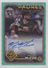 2024 Topps Chrome Rookie Aqua Wave Refractor 16/199 Mason McCoy #RA-MCC Auto 3hd