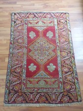1800s Antique Special Rug Antique Prayer Rug, Floral Multicolor Rug Wool rug Sn