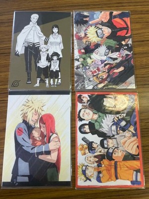 NARUTO Exhibition 2015 Postcard 4 Sets Cover Art Stickers 16 Visitor Bonus Japan